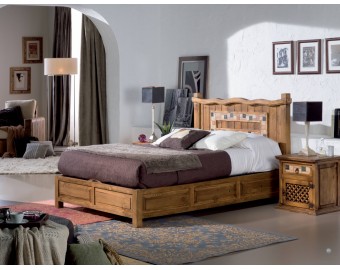 Cama Rustica Cajones