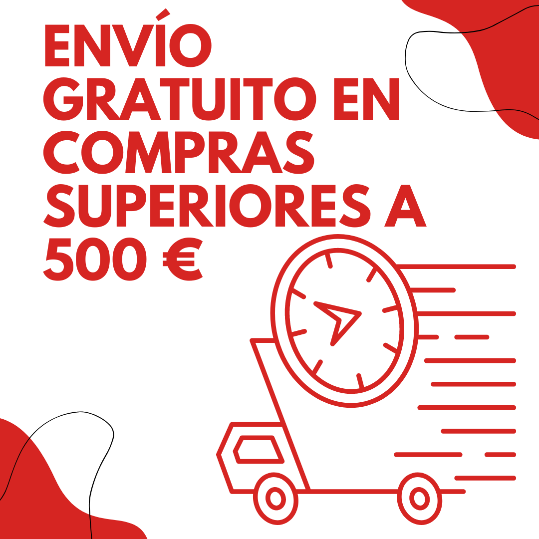 Envío gratuito en compras superiores a 500 €