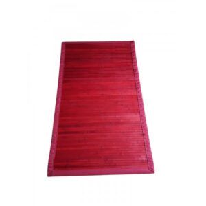 Alfombra bambou solo rojo
