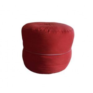 Puff circular funda rojo