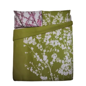 Funda nórdica zucchi flores verde