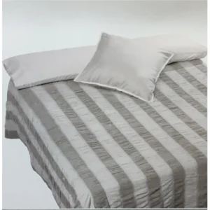 Funda Nórdica paniker beige y gris a rayas