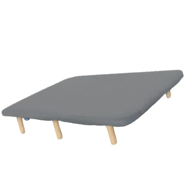 Base tapizada gris