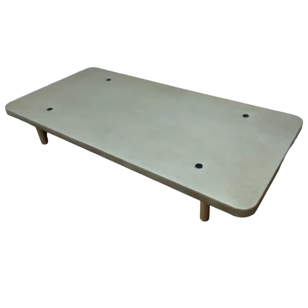 Base tapizada beige