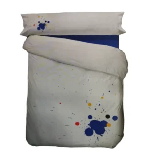 Funda nordica set azul y crudo